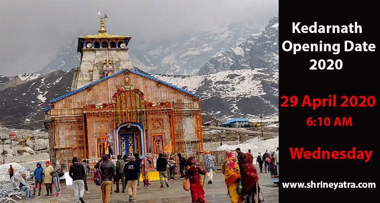 Kedarnath Opening Date 2020, Kedarnath Temple Closing Date 2020